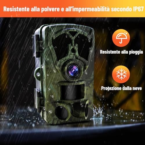 Digitgarden Fotocamera Caccia 32MP 1296P FHD Vidéo IP66 Impermeabile, Infrarossi Invisibili 0,2s Movimento Attivato, con 82Ft Visione Notturna,con Antenna,Scheda Micro SD da 64G Digitgarden Fotocamera Caccia 32MP 1296P FHD Vidéo IP66 Impermeabile, Infrarossi Invisibili 0,2s Movimento Attivato, con 82Ft Visione Notturna,con Antenna,Scheda Micro SD da 64G